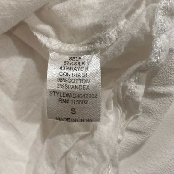 ASTR The Label White Lace Trim Dress • Silk Blend • Size S • Bridal Shower / Gra - Picture 5 of 8